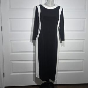 Elegant Black and White Women's Dress